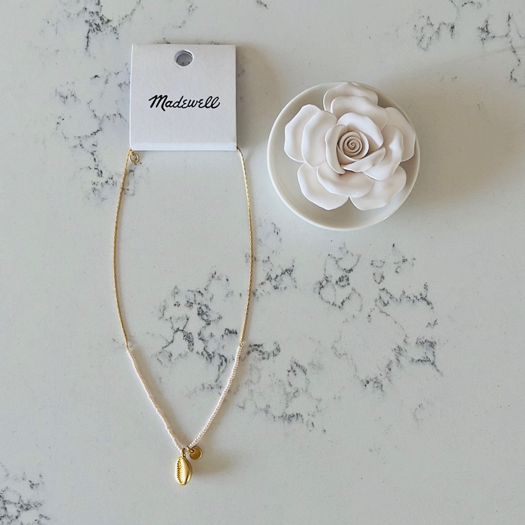 Madewell Shell Seed Bead Woman’s Necklace